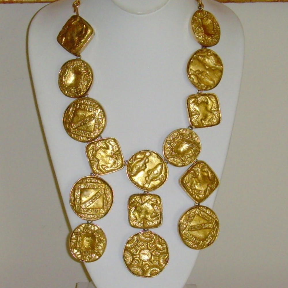 Kenneth J Lane (Kjl) Statement Bib Necklace - image 8